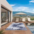 thumbnail image 2 of Purple Blue Palm Leaves Outdoor Rug for Patio/Deck/Porch, Non-Slip Large Area Rug 4 x 6 Ft, Summer Tropical Botanical Farmhouse Indoor Outdoor Rugs Washable Area Rugs, Camping Rug Carpet Runner, 2 of 8