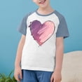 thumbnail image 2 of Zpanxa T-Shirts d'Été pour Filles Imprimé Manches Raglan Col Rond T-Shirt à Manches Courtes Polyester Spandex 11 Ans, 2 of 7