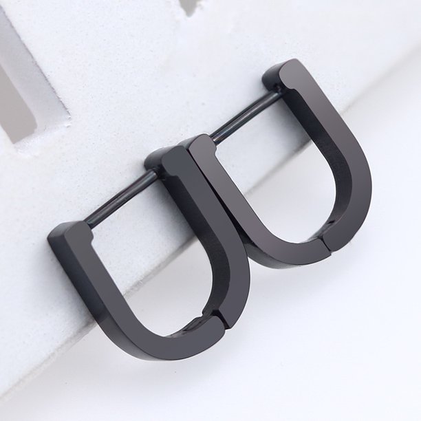 Pendientes de acero inoxidable de estilo coreano con personalidad geométrica para hombres y mujeres, pendientes de moda, pendientes simples, pendientes triangulares de acero de titanio