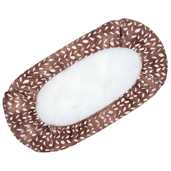 AUQ 2026 New Removable Slipcover 2 Pack for Newborn Lounger Cover Baby Muslin Dinosaur Floral Cotton Very Soft Lounger Cover for Baby,Newborn,Nursery,Bed,Sofa,Travel