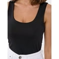thumbnail image 4 of Plunge Neck Woven Cami Tank Top, 4 of 5