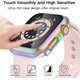 thumbnail image 3 of Estuche Compatible Apple Watch LANNMXG 42 mm Protector de pantalla templado HD paquete de 4 negro/trans, 3 of 5
