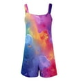 thumbnail image 5 of Brnmxoke Womens Rompers Jumpsuits Tie Dye Printed Casual Summer Outfits 2024 Shorts Overalls Jumpers with Pockets Loose Comfy Trendy Clothes, 5 of 5