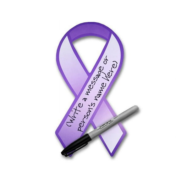 Purple Ribbon Paper Donation Ribbons (50 Paper Ribbons)