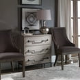thumbnail image 4 of Uttermost Jory 3-Drawer Wood and Metal Accent Chest in Aged Ivory and Black, 4 of 9
