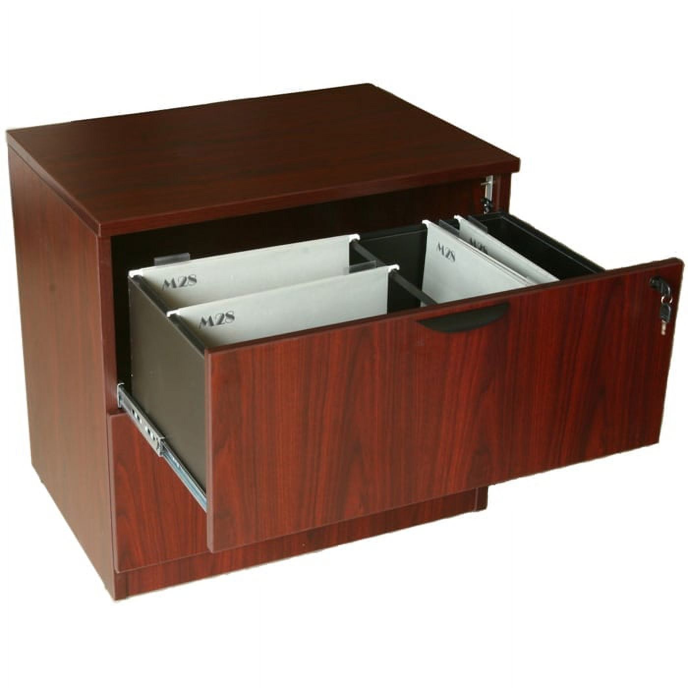 Boss N112-C 2-drawer Lateral File - Cherry - image 3 of 4