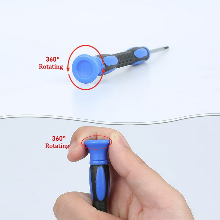 Eyeglass Repair Kit with 6 Pcs Magnetic Screwdrivers and Glass