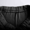 thumbnail image 7 of Men's Sweatpants, Cotton Linen Pants Soft Comfy Loose Fit Wide Leg Trousers Sports Running Jogger Pants Drawstring, 7 of 7