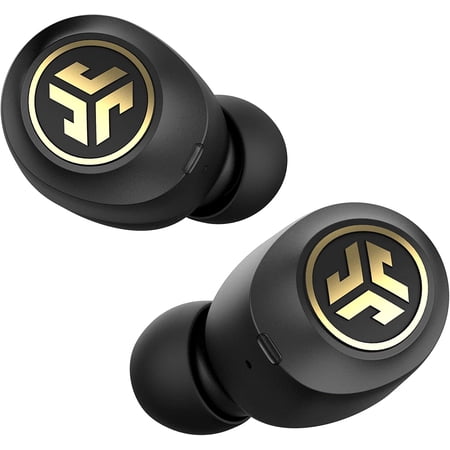 JLab JBuds Air Icon True Wireless Signature Bluetooth Earbuds + Charging Case | Black & Gold | IP55 Sweat Resistance | Bluetooth 5.0 Connection | Stereo Phone Calls | 3 EQ Sound Settings