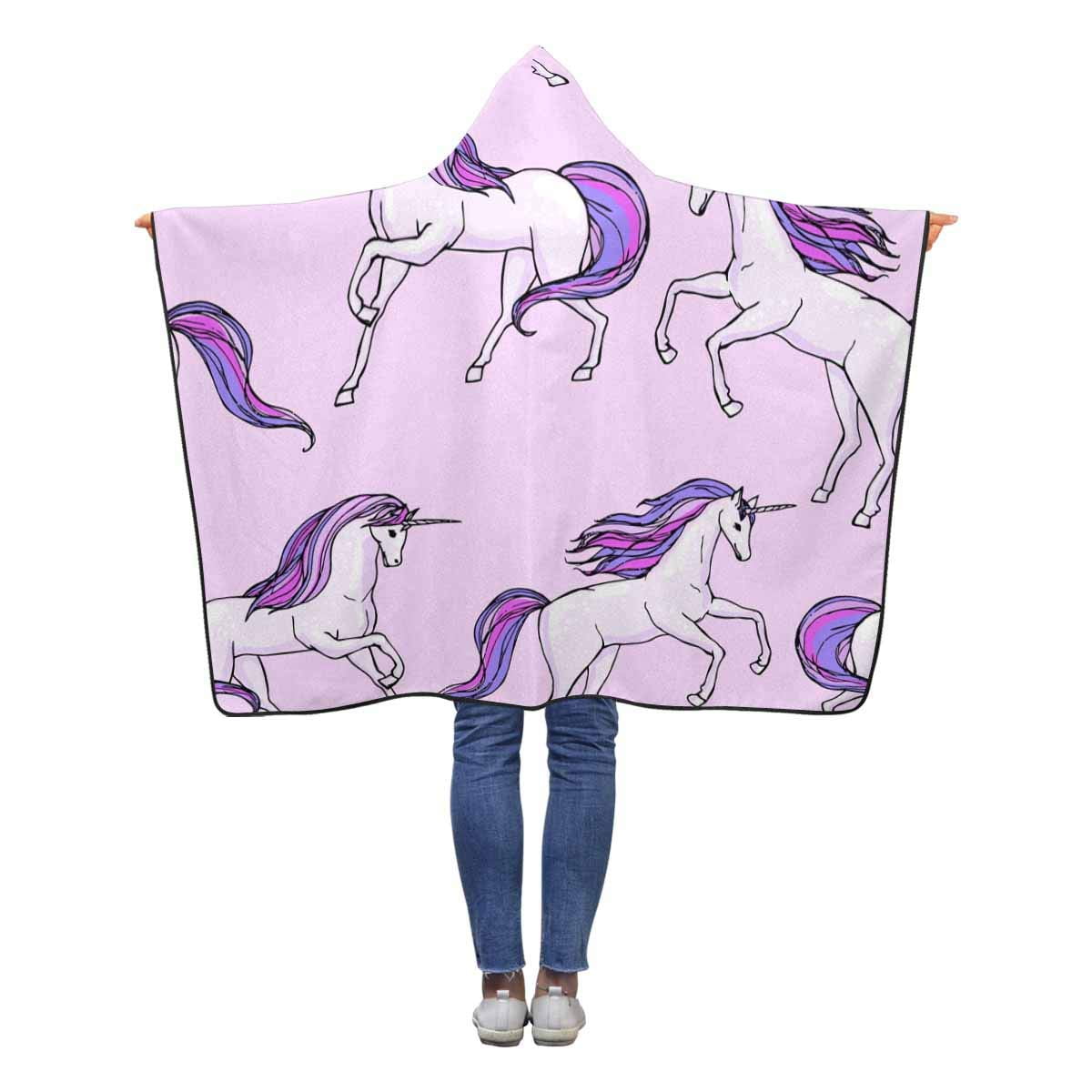ASHLEIGH Cute Unicorn Wearable Hooded Blanket 40x50 inches Toddler Kid