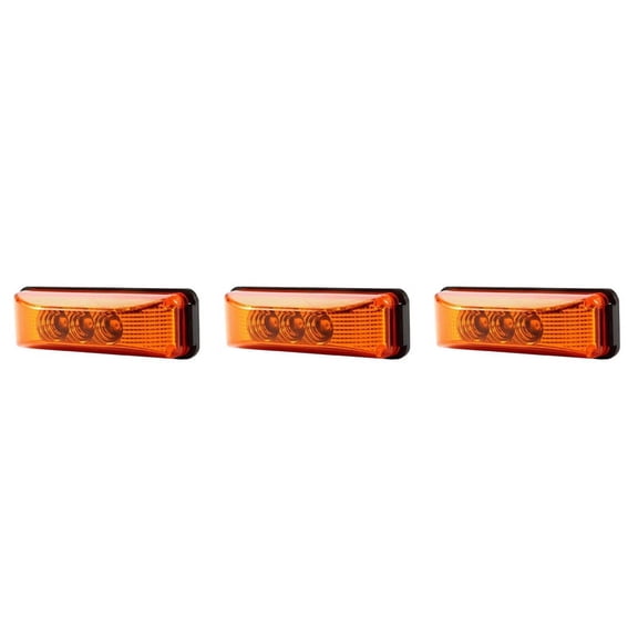 3X 3 LED 3.9Inch Car Truck Side Marker Light Tail Rear Indicator Marker 10-24V for Trailer Rv Boat Lorry