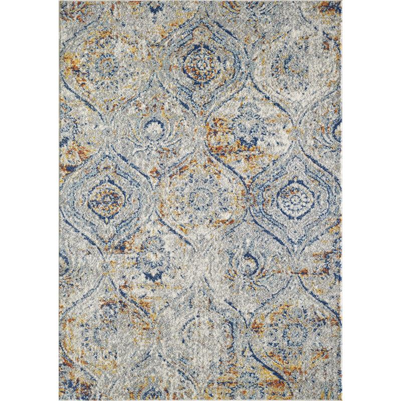 Totti Loops 8' x 10' Rectangular Polypropylene Oriental Rug in Cream