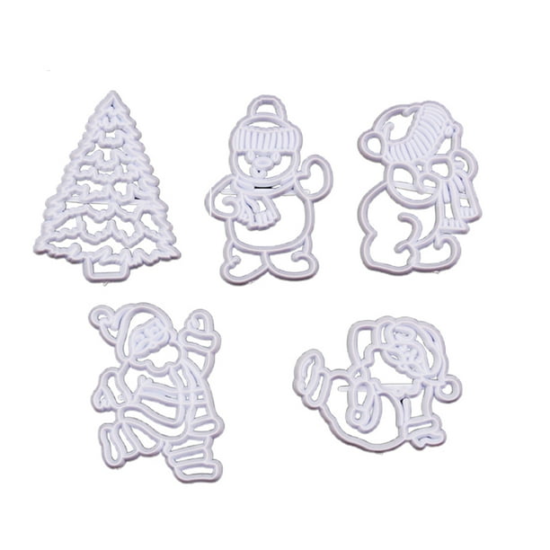Galletas De Navidad, Árbol De Navidad, Papá Noel, Copo De Nieve, Muñeco De Nieve, Formas De Reno, Molde Para Hornear, Bandeja Para Dulces, Pudín, Jalea, Pastel, Jabón Yuarrent HA042329-01