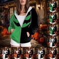 thumbnail image 6 of Godom Womens Zip Up Hoodies Oversized Sweatshirts Fall Fashion Outfits Casual Jackets Hallowee Hoodie 2025 Winter Clothes, 6 of 7