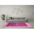 thumbnail image 3 of Ahgly Company Indoor Rectangle Abstract Pink Modern Area Rugs, 7' x 10', 3 of 4