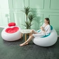 thumbnail image 3 of Chaise Gonflable Confortable et Soutenante en Forme de Cœur, Chaise Décorative en Peluche pour Chambre et Salon, Fabriquée en Matériau PVC Résistant à l'Usure, 3 of 7