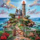 thumbnail image 2 of 5d DIY Full Drill Round Painting House Arte Casero Craft 40x40cm, 2 of 9