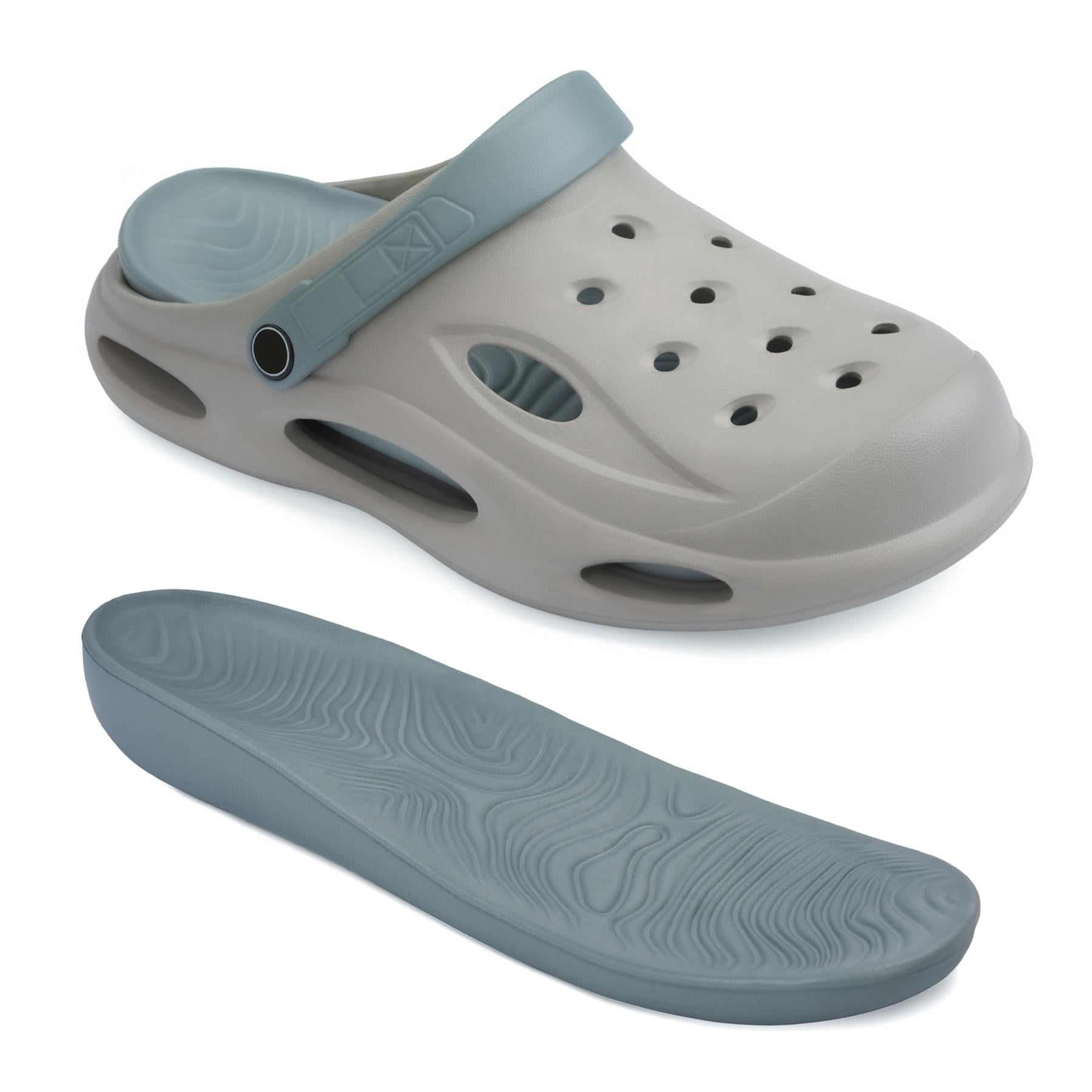 Men's Clogs Removable Thick Insoles EVA Clog Non-slip Sandals Lghtweight Outdoor Beach Slippers