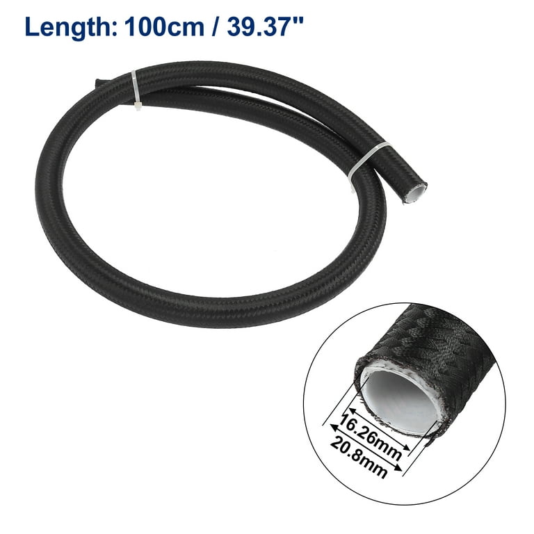 6AN PTFE Braided Black Nylon Hose / Line (E85 + Race Fuel Safe