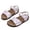Purple, variant on Girls Summer Casual Sandals with Colorful Cork Footbed Comfortable Outdoor Beach Shoes for Toddler Kids