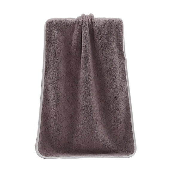 HBBKVI Soft Solid Hand Towels 14" × 30", Thickened Face Towels for Bathroom Hotels, Super Absorbent Quick Dry Towels Brown