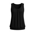 thumbnail image 5 of Women Plus Size Sleeveless Tank Tops 2026 Loose Fit Summer Casual Curved Tees Lightweight Breathable Comfy Soft Tops by Yigetop Black L, 5 of 5