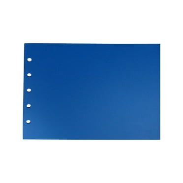Landscape Plastic Blue Index Tabs - 6 per set