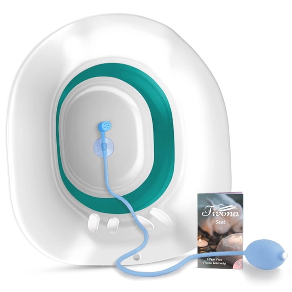 Sitz Bath Basin for Hemorrhoids and Postpartum Soaking - Perfect for Epsom Salt Soaks (Salt Sold Separately)