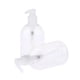 thumbnail image 5 of 2 botellas vacías de plástico para champú y acondicionador, rellenables y con dispensador de crema. Bomba transparente de 350ml, 5 of 9