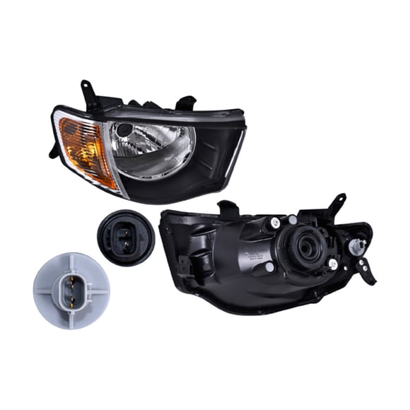Faro L200 2008 A 2015 Mitsubishi Der Manual C/Cto Ámbar P/Halog DEPO .