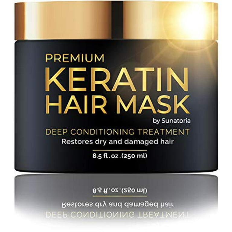 Premium Keratin Hair Mask - Professional Treatment for Hair Repair, Nourishment & Beauty - Hair Mask - Vitamin Complex for All Types - with Omega 3, 9, Vitamin E - Protein Nourishment M - Walmart.com