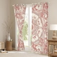 thumbnail image 3 of Castle Fairy Pink Damask Black Out Curtains,Boho Curtains Pack of 2 (42x63 Each), 3 of 6