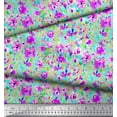 thumbnail image 3 of Soimoi Polyester Crepe Fabric Flower Watercolor Fabric Prints by Yard 52 Inch Wide, 3 of 3