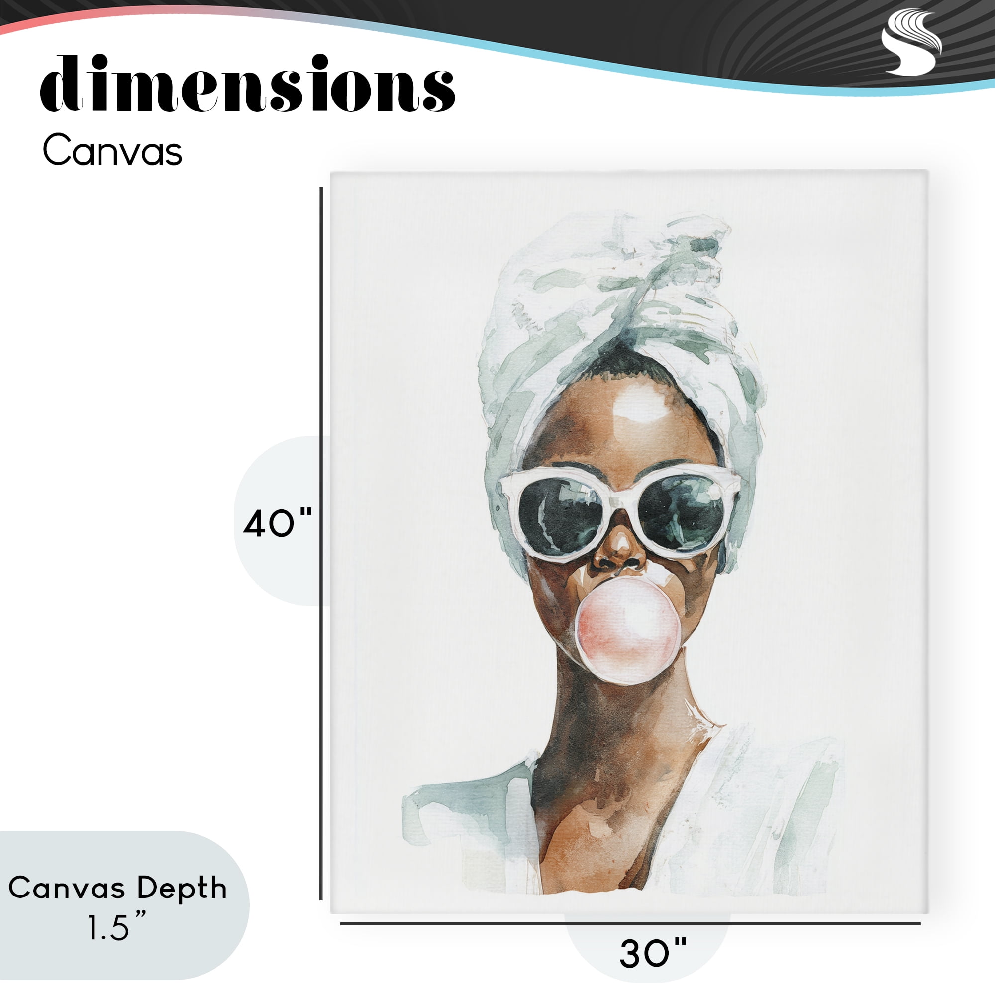 Stupell Industries Bubble Reverie Female Canvas Wall Art, design by Svetlana Aleynikova