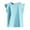 Light Blue, variant on Lenpel Toddler Girls' Ruffle Tank Tops Soft Cotton Crew Neck Solid Color Sleeveless T Shirts Summer Casual Tees