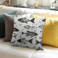 thumbnail image 3 of BANET  Marine Throw Pillow Cushion Cover, Fishes Pattern in Soft Color Different Body Motif Watercolor Style Nautical Artwork, Decorative Square Accent Pillow Case 20x20in, 3 of 5