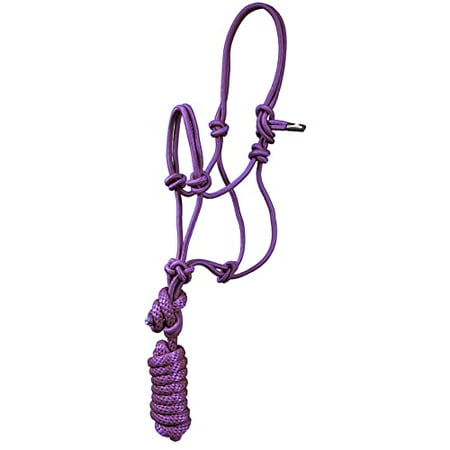 

Pony/Mini Mountain Rope Halter/Lead Purple Black One Size