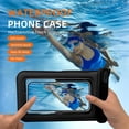 thumbnail image 4 of Waterproof Phone Pouch, Double Pocket Floating Case, IPX8 Waterproof up to 8.5 Inches, Beach Vacation Essentials, Compatible with iPhone 16, 15, 14 Pro Max, Galaxy S25, S24, and More (Black), 4 of 8