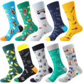 thumbnail image 1 of Vestido para hombre Socks BISOUSOX, divertido y colorido, talla 9-12, 1 of 6