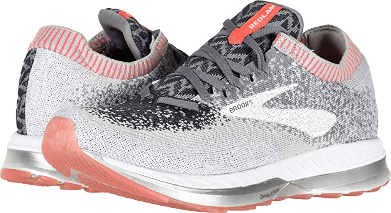Bedlam Running Shoes, Grey/Coral/White 