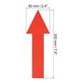thumbnail image 2 of Uxcell 8x2" Arrow Sticker Directional Sign Adhesive Removable Floor Decal Red 4Set / 12Pieces, 2 of 6