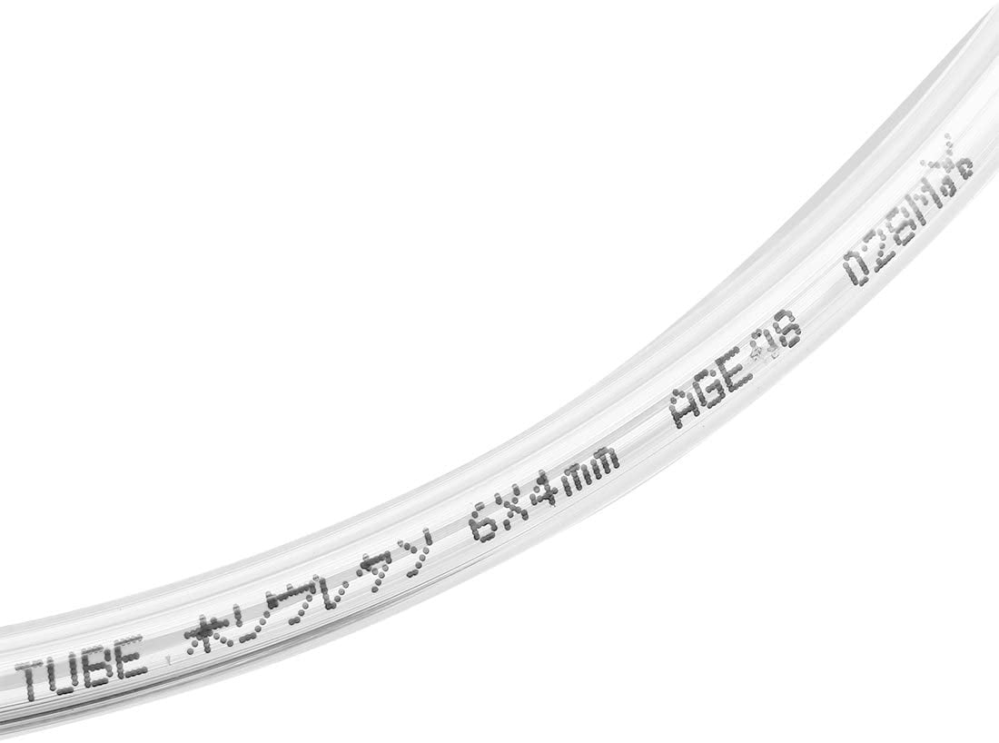 MKEUDQ-Pneumatic Air Tubing, 6mm ODx4mm ID 5 Meter 16ft PU Polyurethane Air Compressor Tube Hose Pipe Clear
