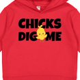 thumbnail image 3 of Inktastic Chicks Dig Me Toddler Hoodie, 3 of 4