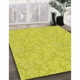 thumbnail image 3 of Ahgly Company Machine Washable Indoor Rectangle Transitional Yellow Area Rugs, 5' x 7', 3 of 7