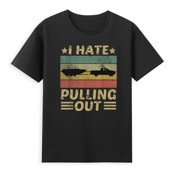 I Hate Pulling Out Boating Boat Captain Funny Saying Quote Vintage Men's T-Shirt