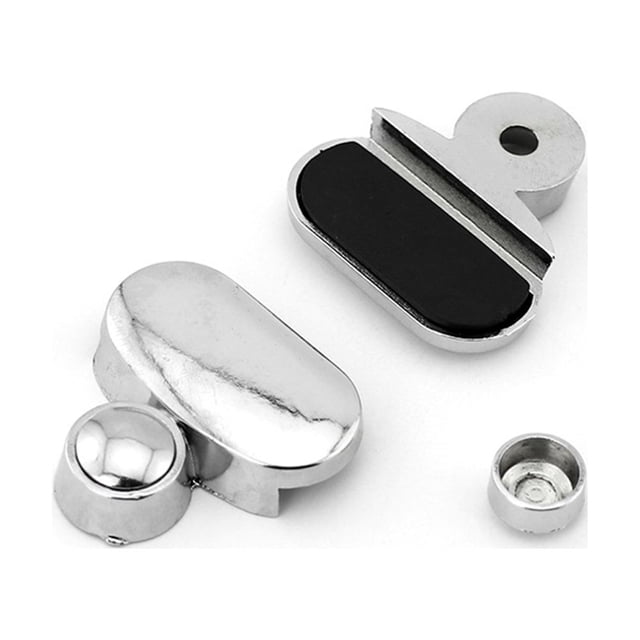 FUTUREORYY 10Pcs Bathroom Mirror Holder Clips Silver Zinc Alloy Durable Mirror Glass Support Wall Mount