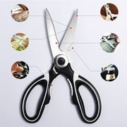 Kitchen Shears Multi Purpose Strong Stainless Steel Kitchen Utility Scissors with Cover Poulry,2 pack, Fish, Meat, Vegetables, Herbs, Bones, Dishwasher Safe