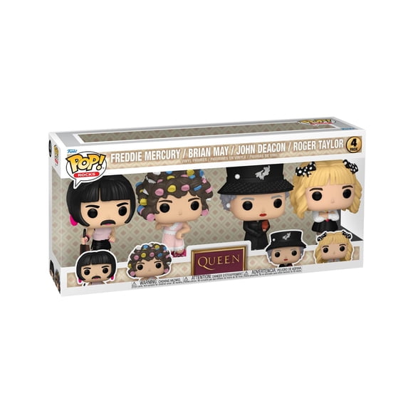 Funko POP! Rocks Queen Freddie Mercury Set de 4 Figuras de Vinilo