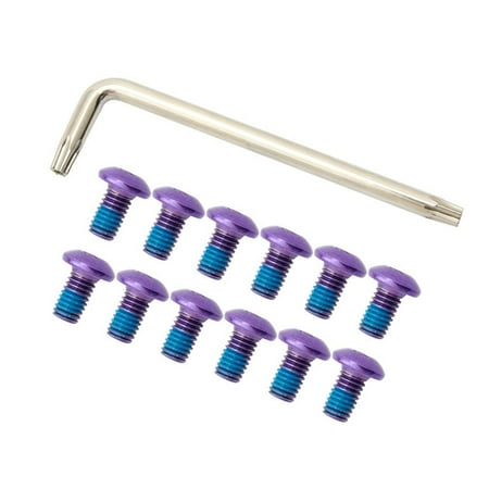 

MAKITED T25 Bike Disc Brake Rotor Fastening Screw 12pcs M5x9mm MTB Road Disc Brake Rotor Screws & Wrench Cycling Parts