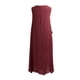 thumbnail image 4 of Vestido de verano para mujer, vestido largo sin mangas con cuello en O, vestido suelto Eccomum Borgoña M, 4 of 7